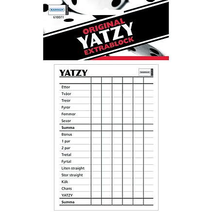 Yatzy Block Yatzy Block