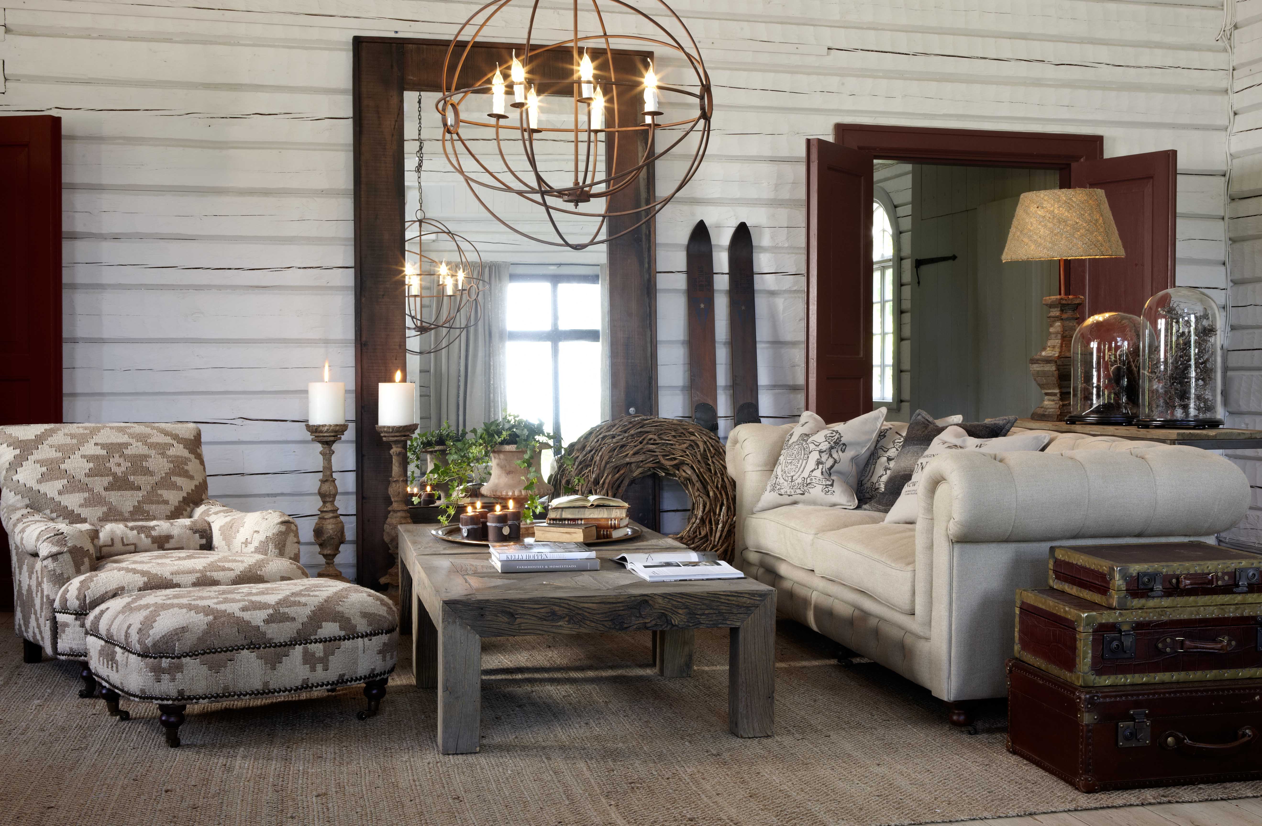 My white countryhouse axel rect spegel, boatwood artwood