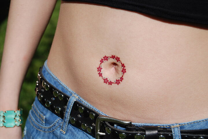 Fake Tattoos Scandinavian temporary tattoos Bauchnabel tattoo
