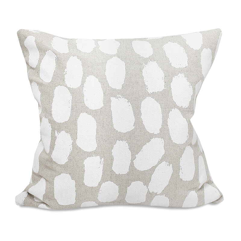 DOTS CUSHION COVER, WHITE