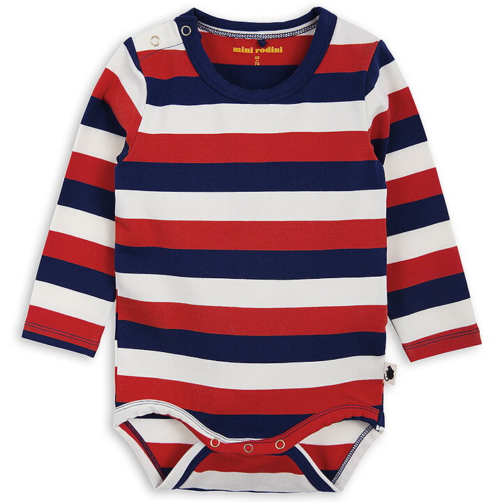 Mini Rodini Body Long Sleeve Blockstripe Multi Freshmilk