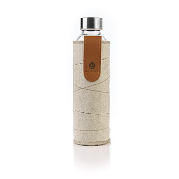 Vattenflaska glas 550ml Textil