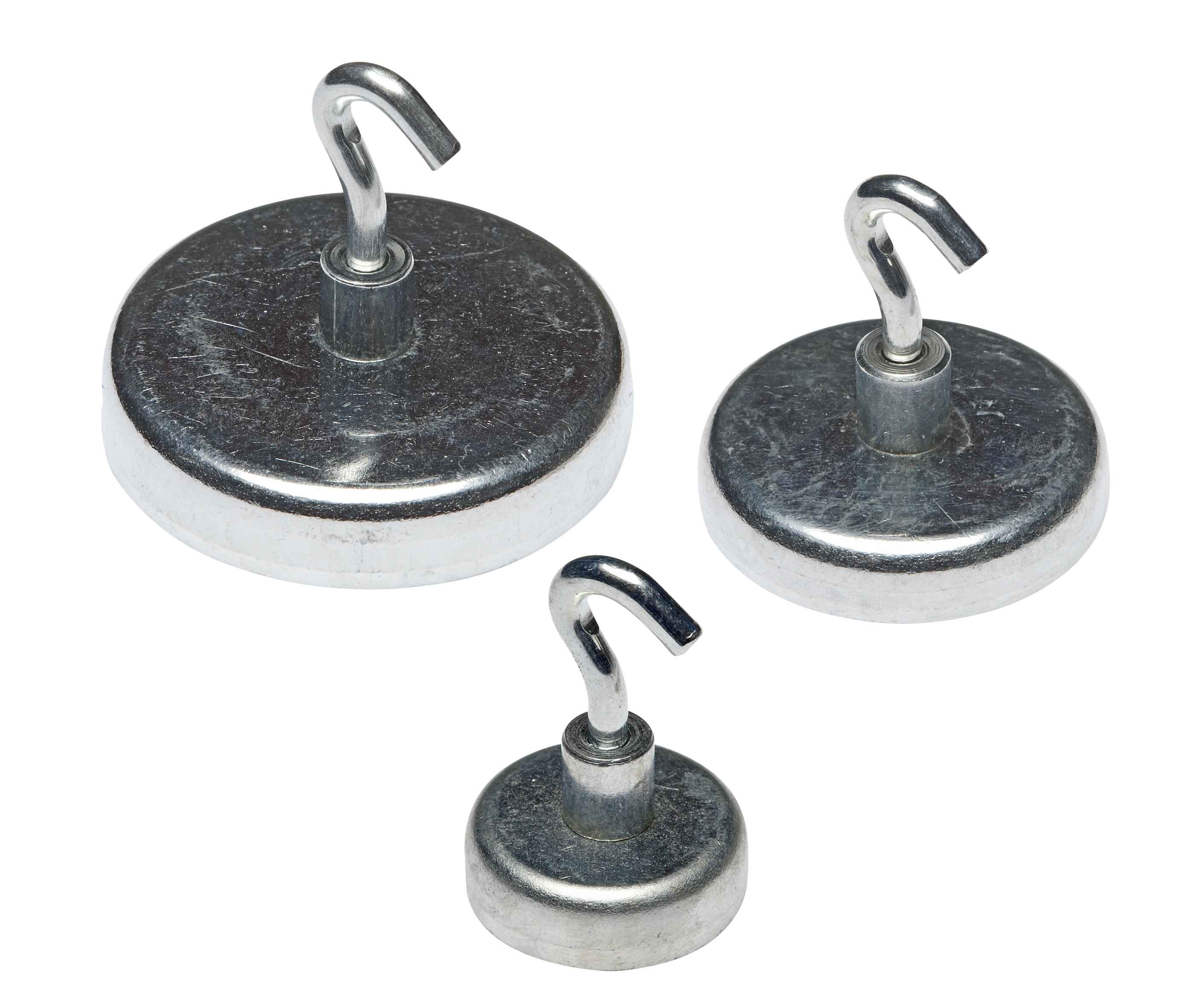 Förvara.se magnetisk krok platt, superstark, välj storlek