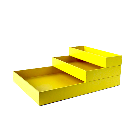 Yellow Desk The Stackable Storage Tray Stack Small Yellow