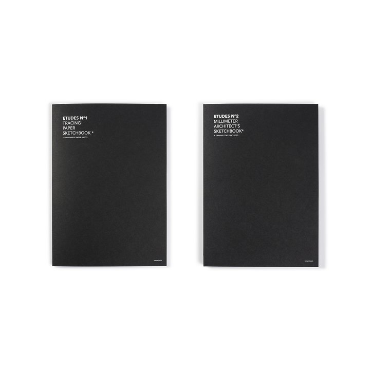 set of 2 tracing paper etudes n 1 graph paper etude n 2 a4