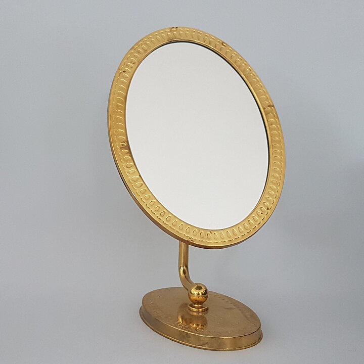 Modernist Table Top Mirror In Brass Berg Gallery Modernist Table Top Mirror In Brass