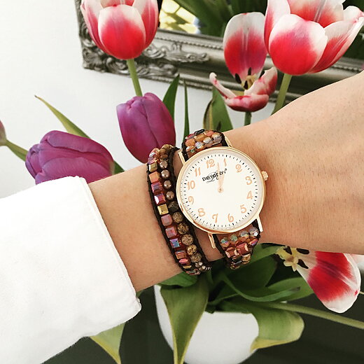 Earth Sunset - Double Wrap - Women´s Watch