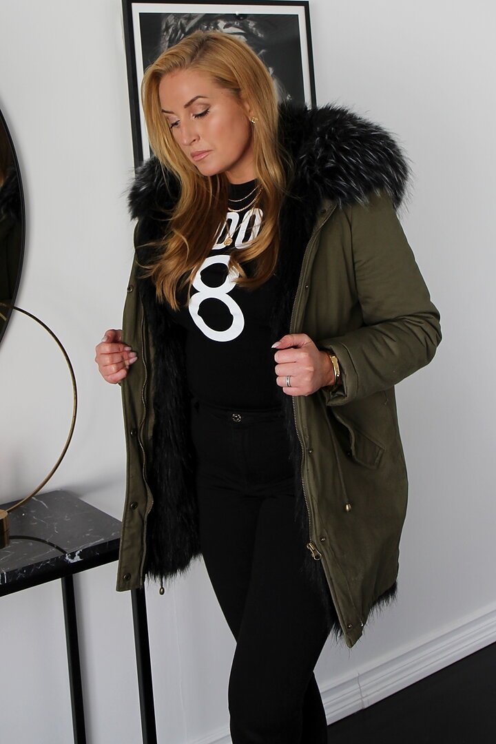 minja parka army black style level com