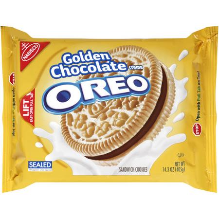 OREO - Golden Chocolate Creme Sandwich Cookies (425 g) - Tasty America ...