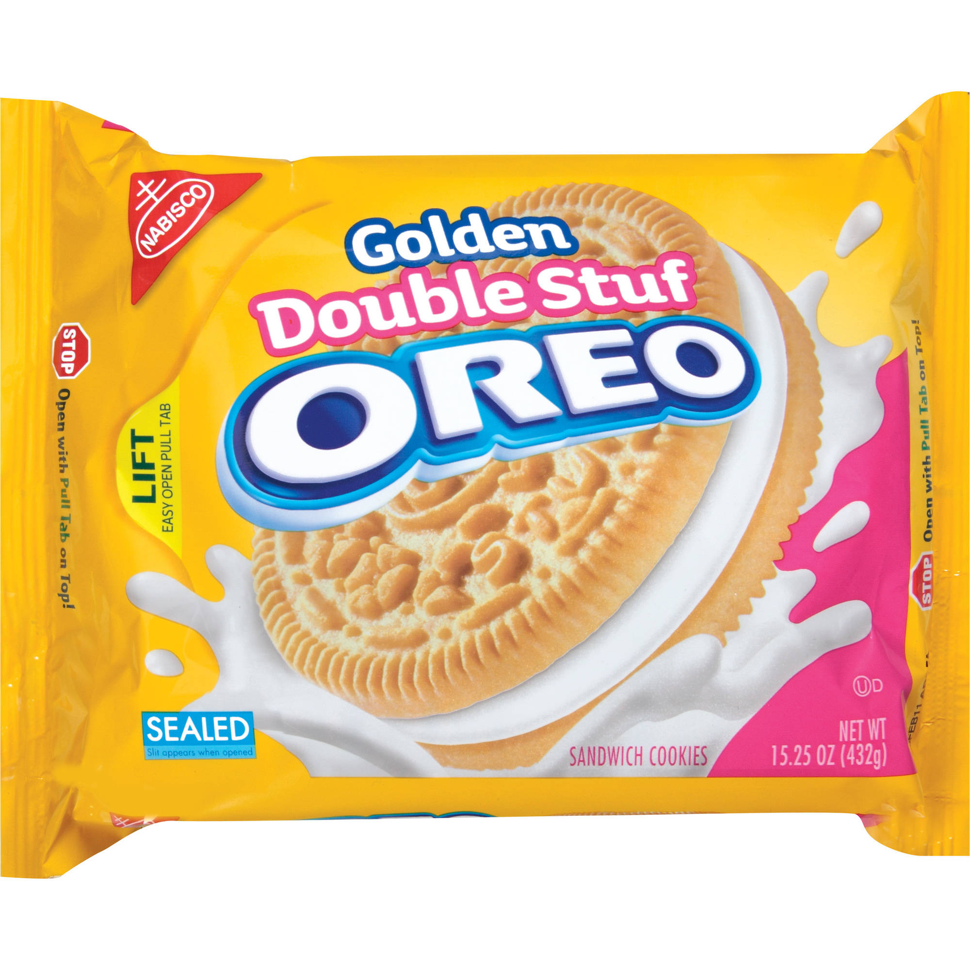 OREO - Golden Double Stuf Sandwich Cookies (432 g) - Tasty America ...