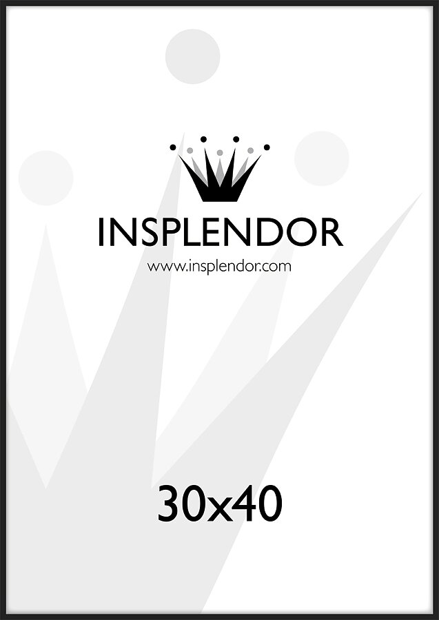 Frames Black Wood Frame 30x40 Cm Insplendor Black Wood Frame 30x40